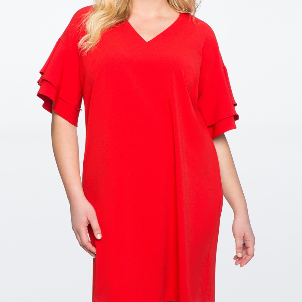 Eloquii Flutter Sleeve Easy Dress NWT Size 18